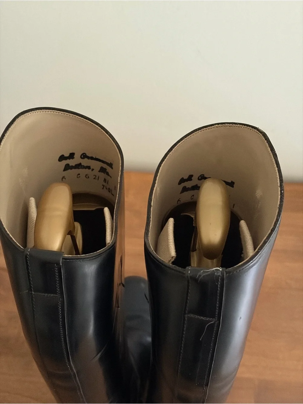 Colt Cromwell Boston MA Vintage Black Leather Equestrian Riding Boots Size 6